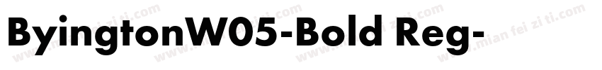 ByingtonW05-Bold Reg字体转换